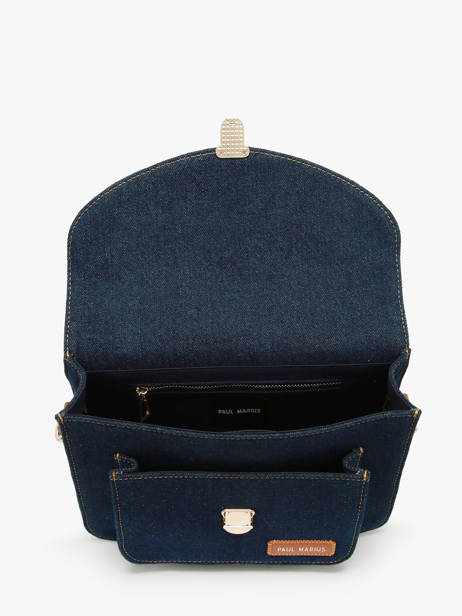Cross Body Tas Melle George Denim Brut Paul marius Blauw denim brut GEOR2DEB ander zicht 2